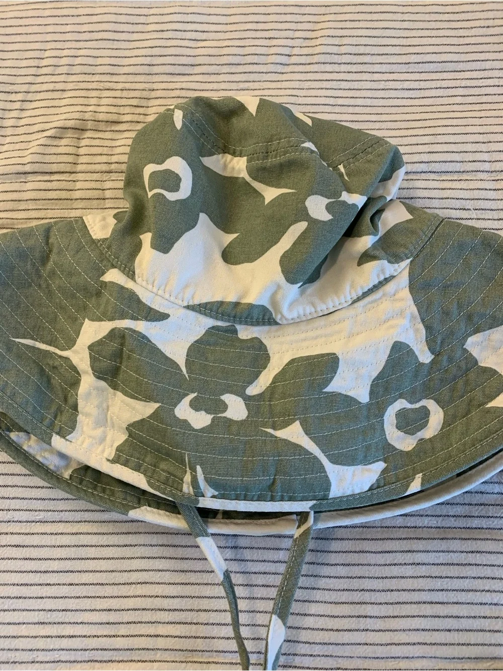 Volcom Green and White Camo Kids Bucket Hat